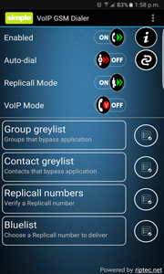 RIPDialer Settup Screen